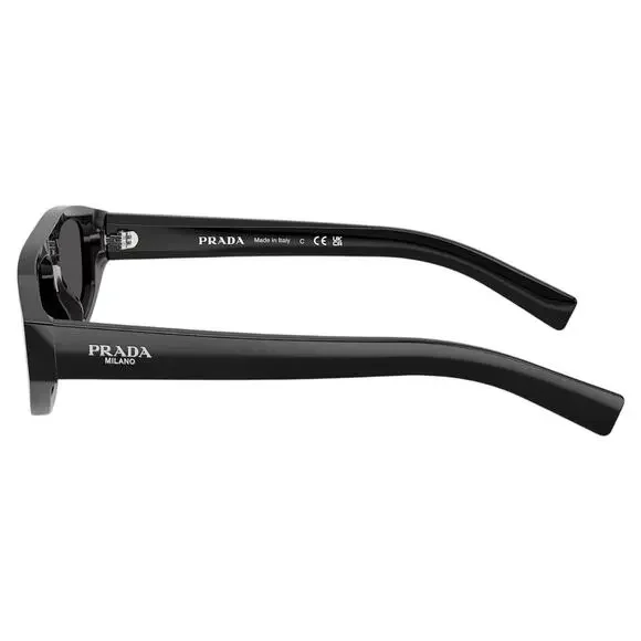 New PRADA Sunglasses Black Gray Lens 57-13-140 Authentic Prada